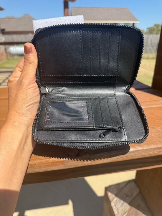 NWT Ed Hardy Black Wallet with Colorful Tattoo Art Rhinestone - Picture 4 of 5